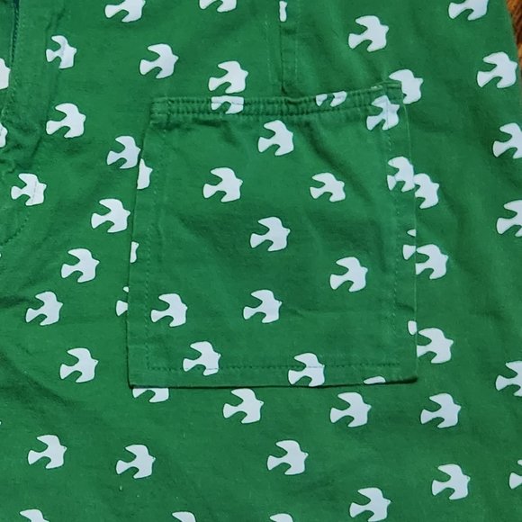 Green printed mini skirt with pockets - Picture 7 of 10